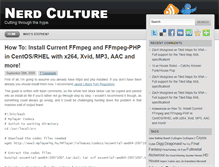 Tablet Screenshot of nerdculture.org